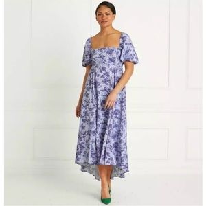 Hill House The Matilda Dress Lilac Tonal Floral